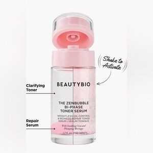 BeautyBio | ZenBubble Bi-Phase Toner Serum | Full Size | MSRP $49 | New in Box